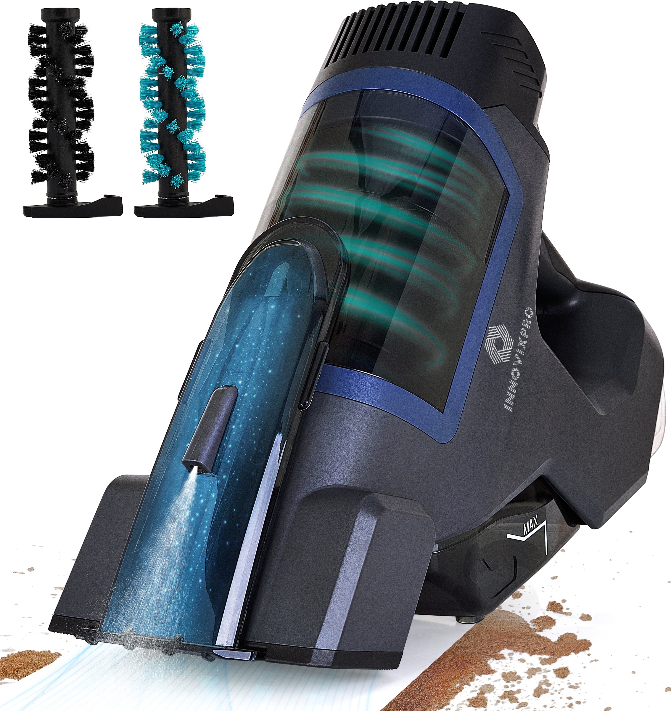 Innovixpro® Draadloze Tapijtreiniger – 45 Minuten Accuduur !