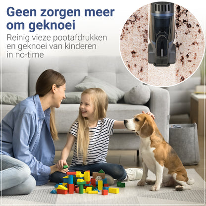 Innovixpro® Draadloze Tapijtreiniger – 45 Minuten Accuduur !